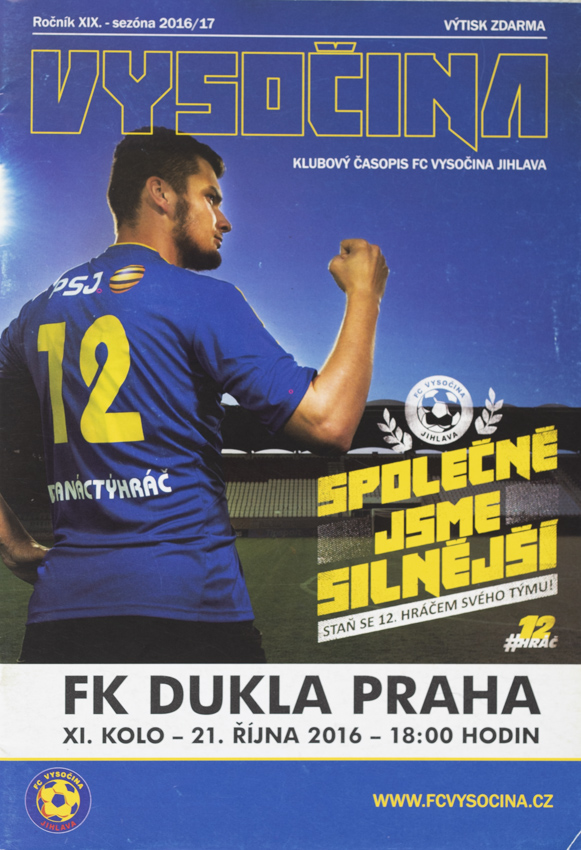 Program Vysočina, FC Vysočina Jihlava v. Dukla Praha, 2016