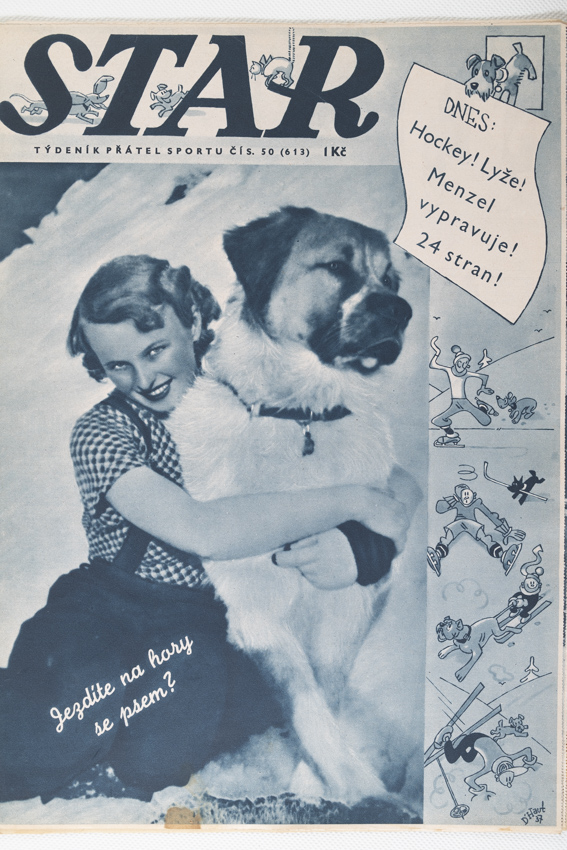 Časopis STAR, Hušek, Hockey! Lyže! Menzel vypravuje! 24 stran! Č. 50 (613), 1937