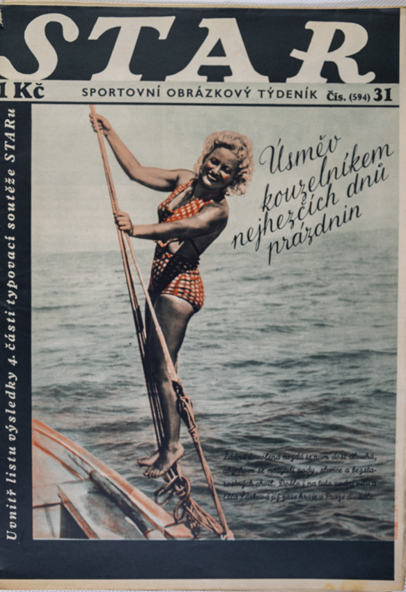 Časopis STAR, Úsměv kouzelníkem nejhezčích dnů prázdnin Č. 31 ( 594 ), 1937