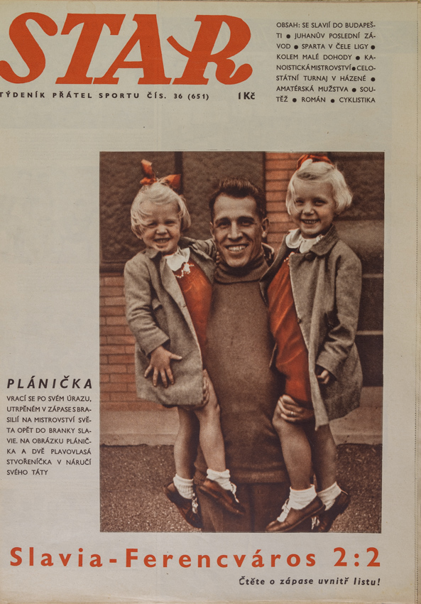 Časopis STAR, Plánička se vrací po svém úrazu Č. 36 (651), 1936
