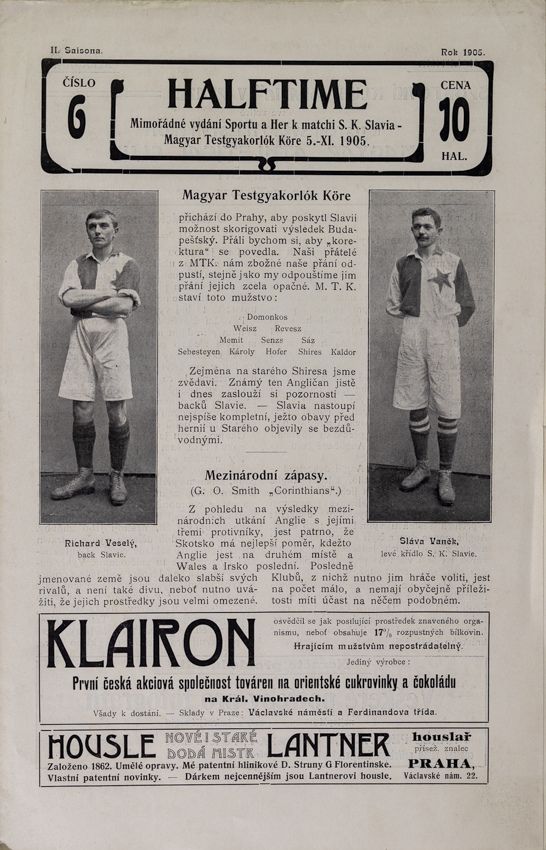 Časopis HALFTIME, č.6, II. saisona, 1905