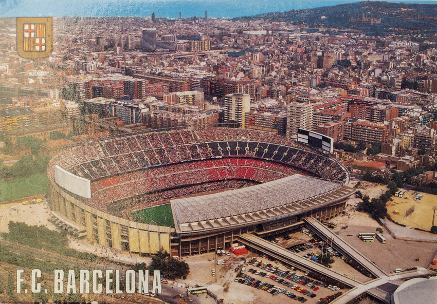 Pohlednice - Stadion FC Barcelona, Estadi futbol