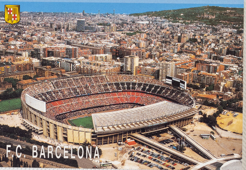 Pohlednice - Stadion FC Barcelona, Estadi futbol club