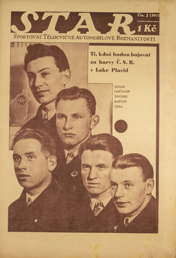 Časopis STAR, Ti, kdož budou za barvy ČSR bojovat v Lake Placid Č. 3 ( 305 ), 1932