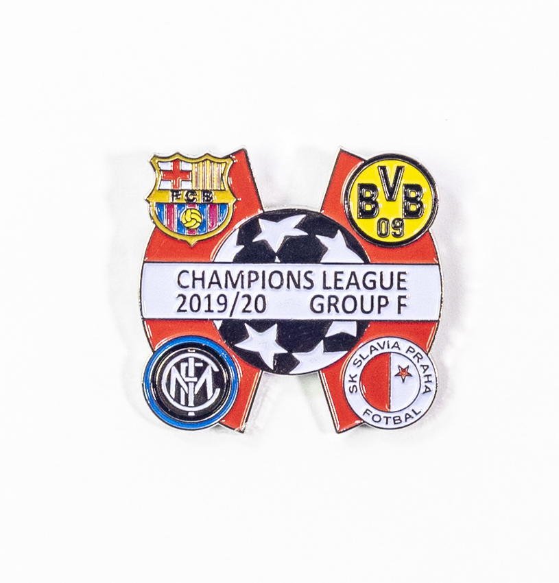 Odznak - Sada odznaků , UEFA Champions league, Group F 2019/20, SIL/RED/WHI