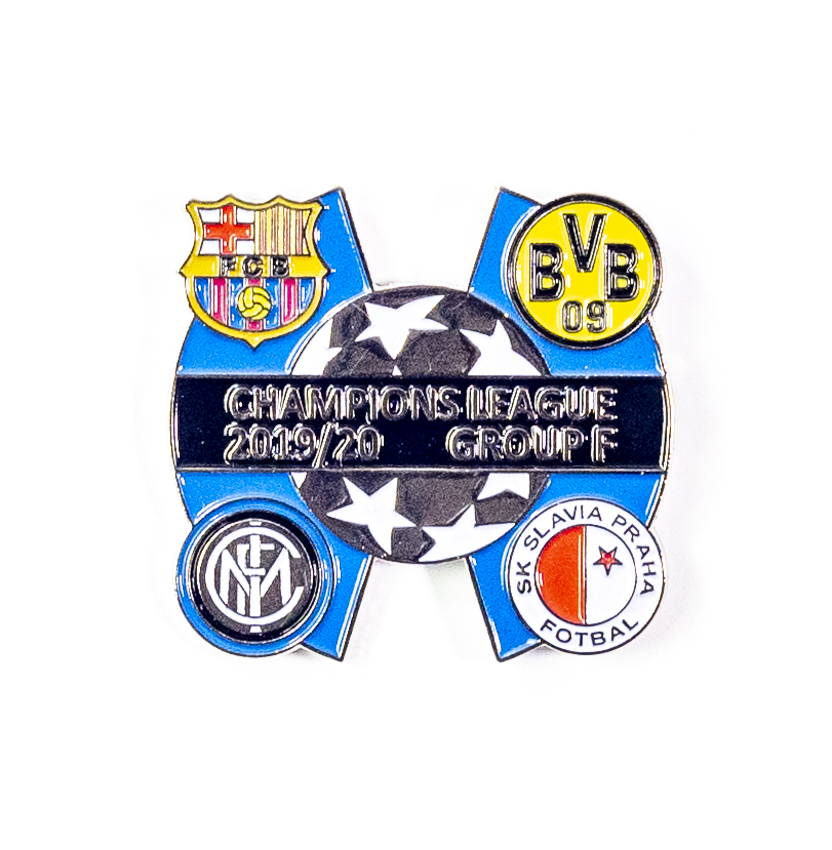 Odznak - Sada odznaků , UEFA Champions league, Group F 2019/20, SIL/BLU/BLK