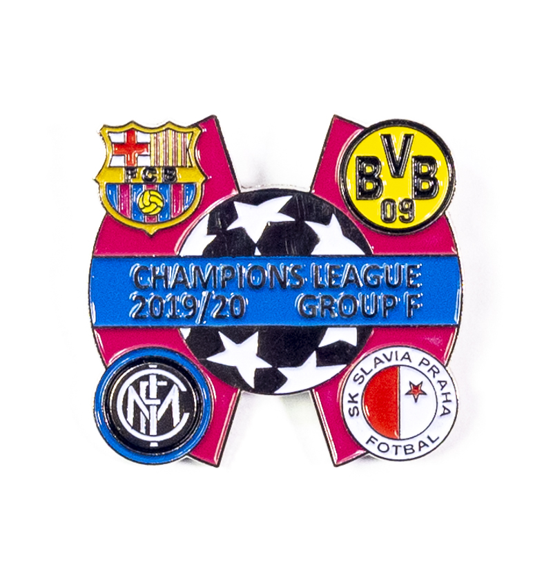 Odznak - Sada odznaků , UEFA Champions league, Group F 2019/20, SIL/RED/BLU