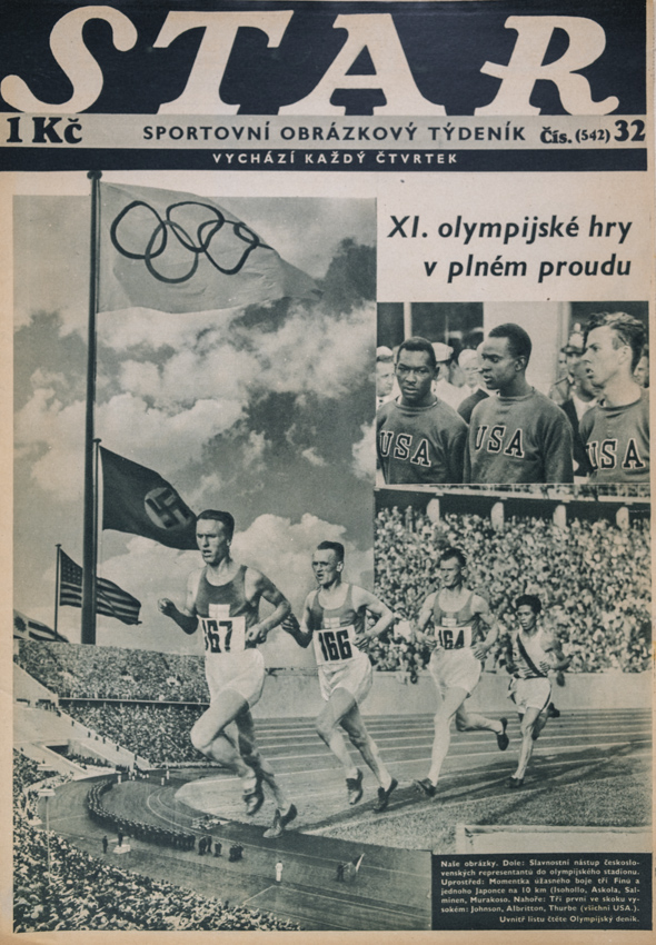 Časopis STAR, XI. Olympijské hry v plném proudu č. 32 ( 542 ), 1936