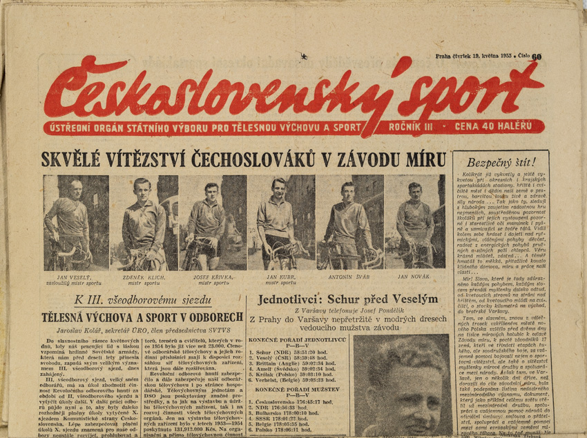 Noviny Československý sport, 60/1955