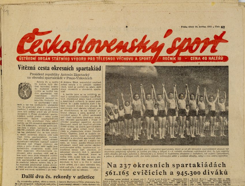 Noviny Československý sport, 62/1955