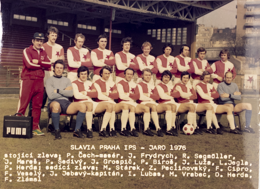 Fotografie , tým Slavia Praha IPS, Jaro 1976