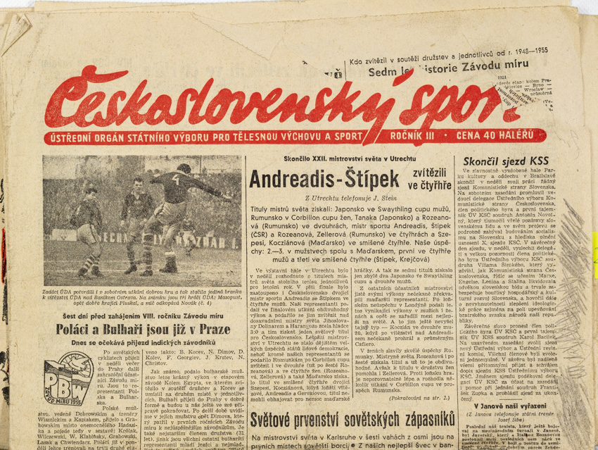 Noviny Československý sport, ??/1955