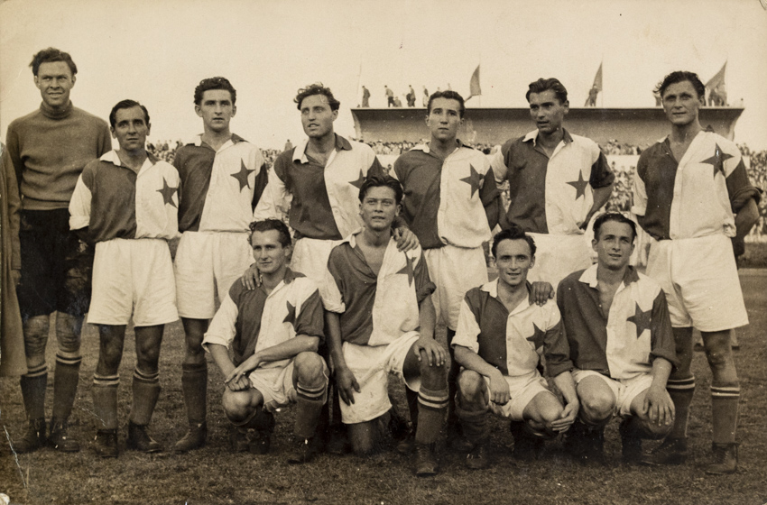 Dobová fotografie SK Slavia Praha, 1946