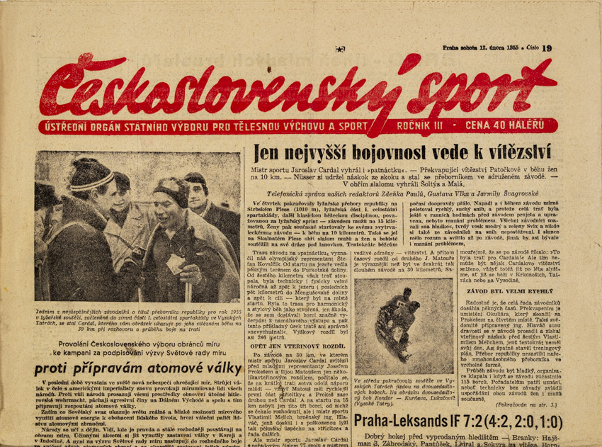 Noviny Československý sport, 19/1955