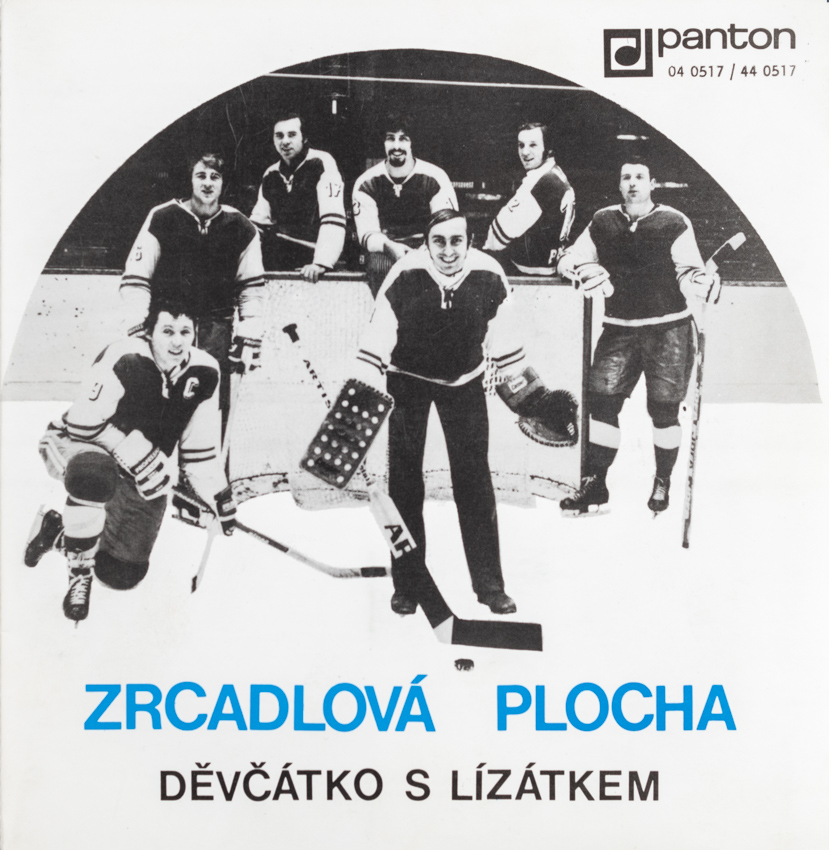 Gramofonová SP deska, hokej, Zrcadlová plocha, 1973