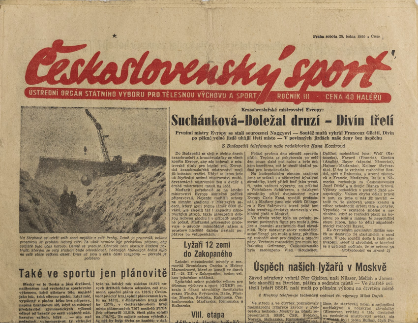 Noviny Československý sport, 13/1955