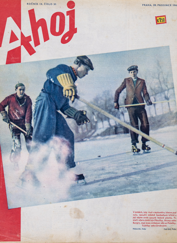 Časopis Ahoj, hokej, 1941