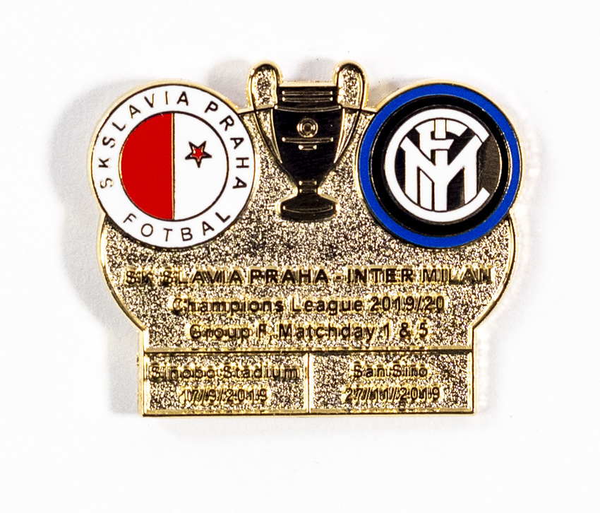 Odznak - UEFA Champions league, Group F 2019/20, Slavia v. Inter Milan GOLD