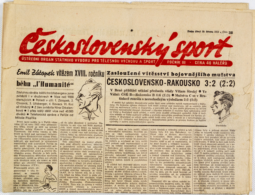 Noviny Československý sport, 38/1955