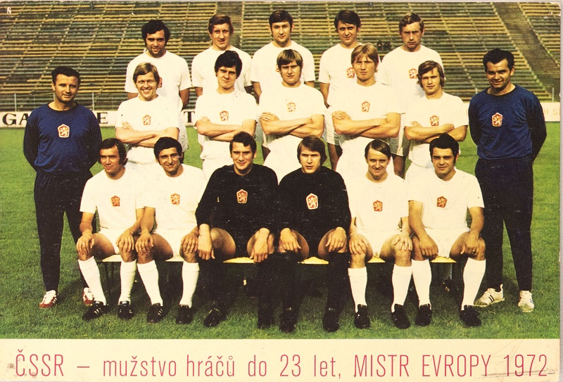 Foto ČSSR mužstvo do 23 let, mistr Evropy 1972