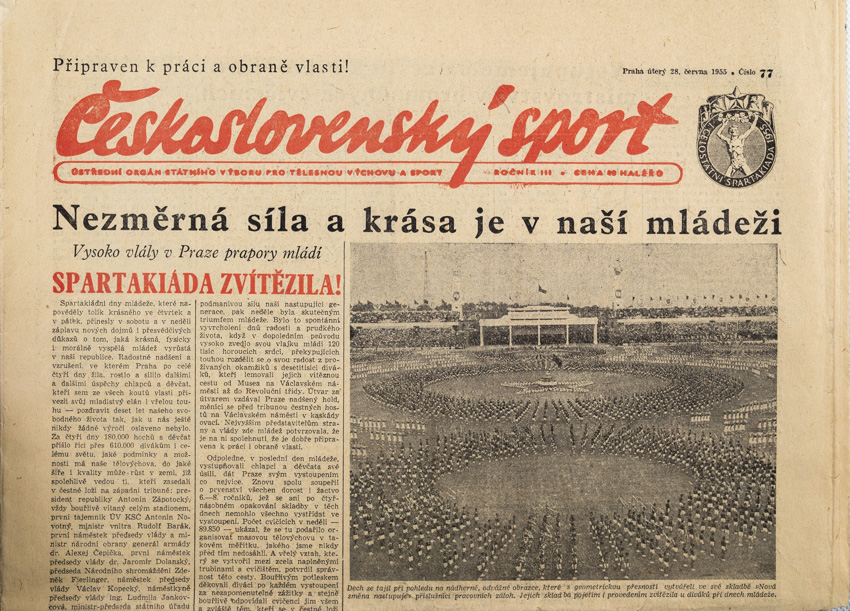 Noviny Československý sport, 77/1955