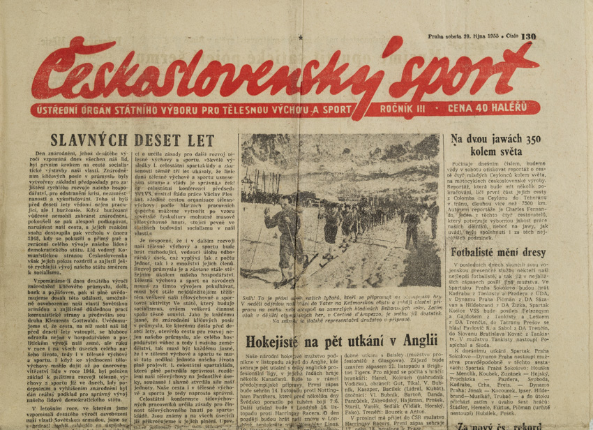 Noviny Československý sport, 130/1955