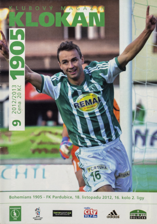 Program Klokan 1905, Bohemians 1905 v. FK Pardubice, 9/2012