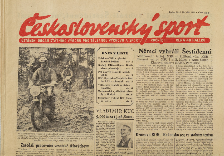Noviny Československý sport, 113/1955