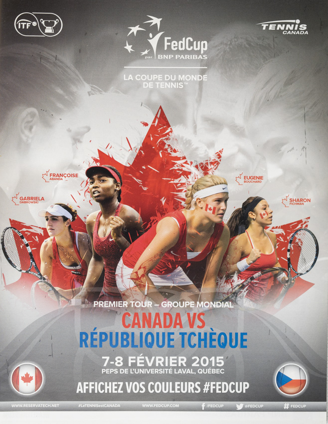 Program, Fed Cup , Canada v. République Tchéchue, 2015