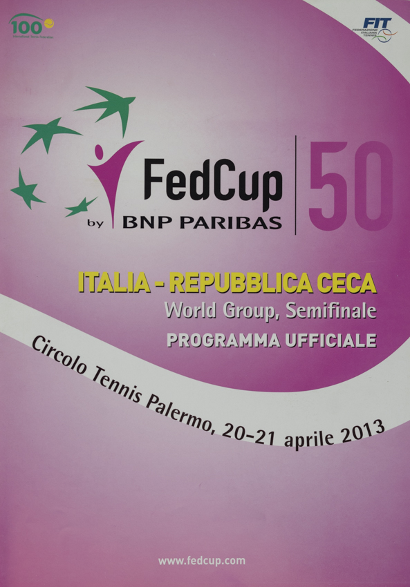 Program, Fed Cup , Italia v. Republica Ceca, 2013