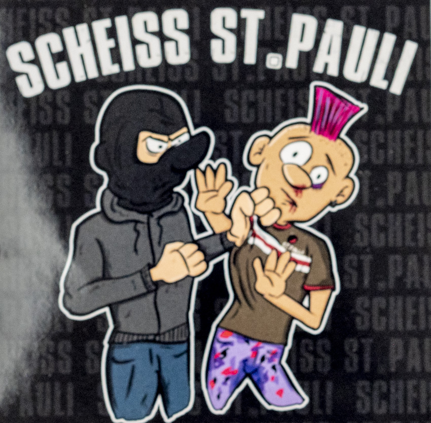 Samolepka Scheiss St.Pauli FANzone