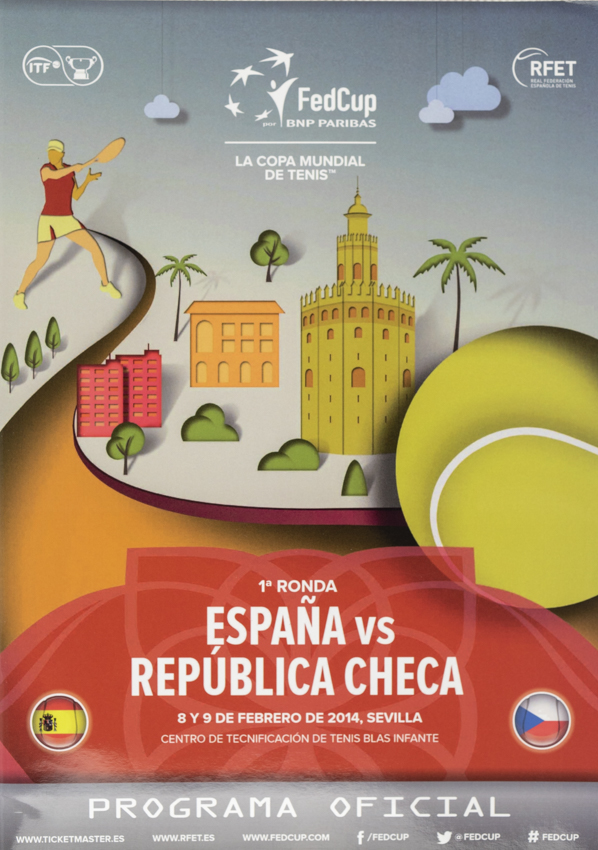Program, Fed Cup , Espaňa v. Republica Checa, 2014