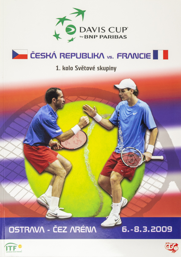 Official Program Davis Cup, CZ v. France, 2009