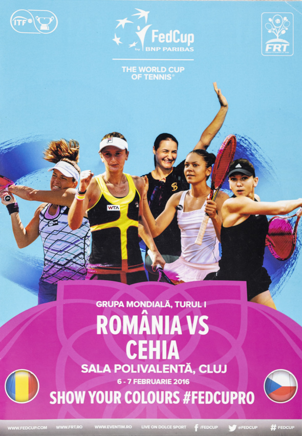 Program, Fed Cup , Romania v. Cehia, 2016