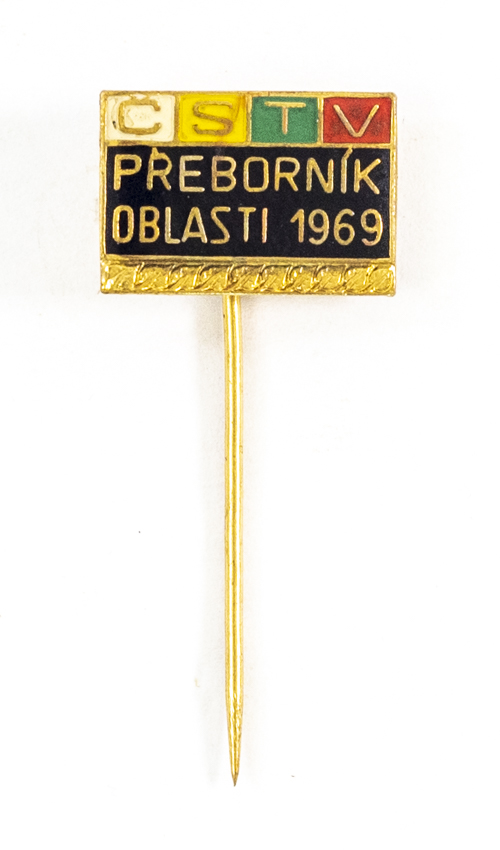 Odznak - ČSTV, přeborník oblasti, 1969