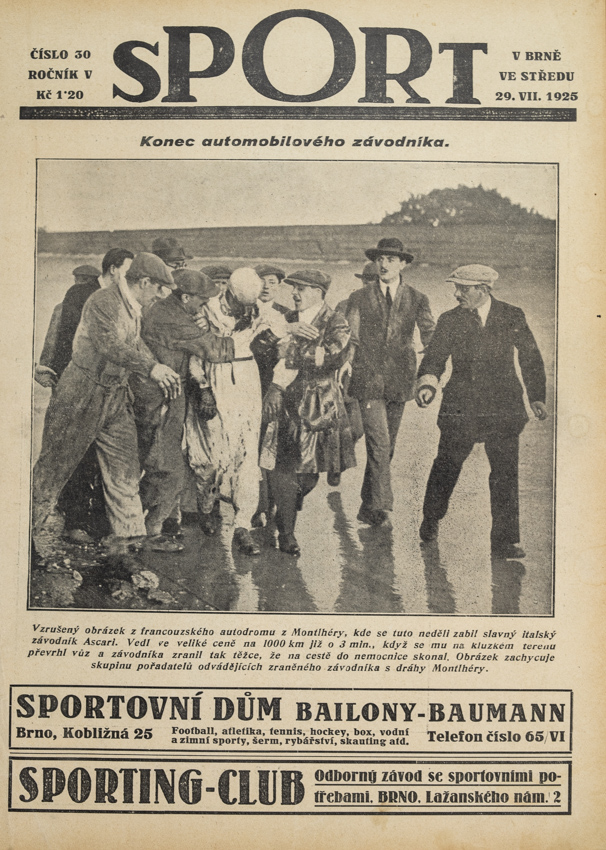 Časopis SPORT, č. 30, 1925