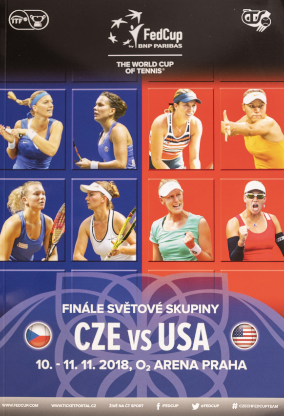 Program, Fed Cup Final,. Czech Republic v USA, 2018
