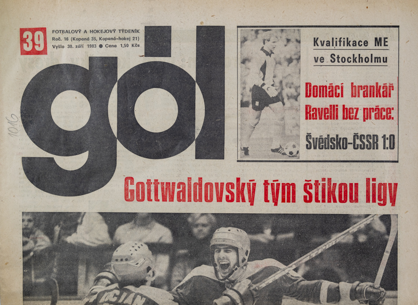 GÓL. Fotbalový a hokejový týdeník, 16/35/21/ 1983