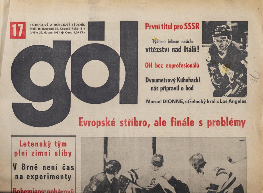 GÓL. Fotbalový a hokejový týdeník, 17/35/21/1983
