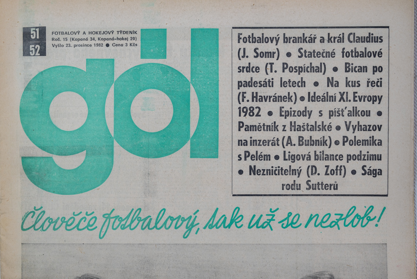 GÓL. Fotbalový a hokejový týdeník, 51-52/34/20/1982