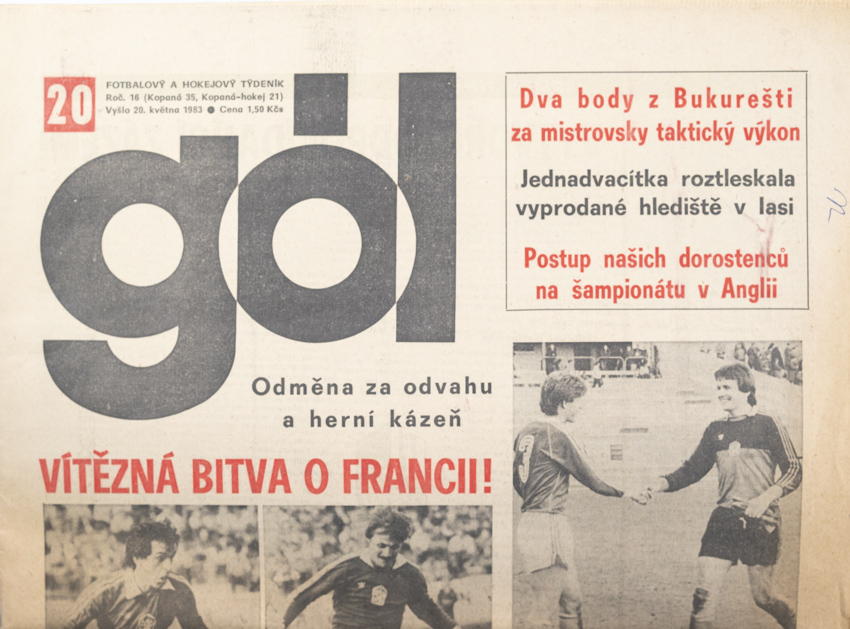 GÓL. Fotbalový a hokejový týdeník, 20/35/21/1983