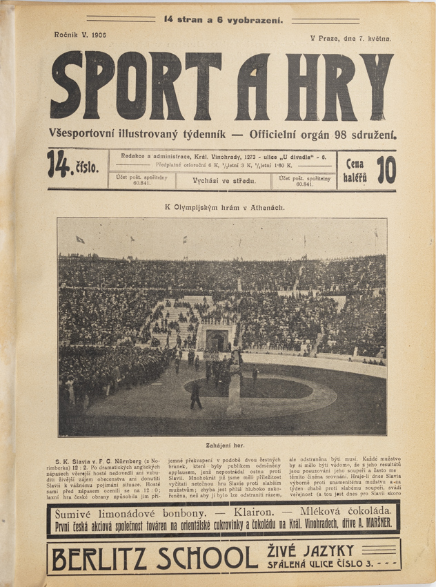 Noviny Sport a Hry, č. 14, 1906