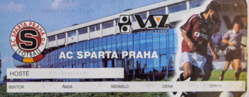 Vstupenka, Sparta Praha v. FK Teplice