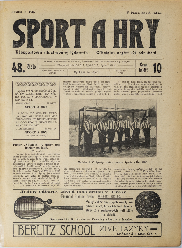 Noviny Sport a Hry, č. 48, 1907