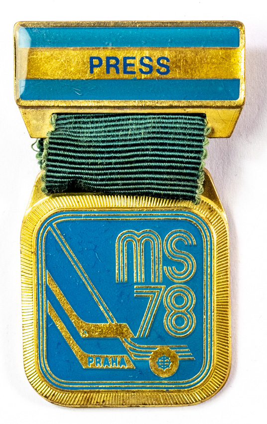 Odznak hokej, MS Praha, 1978, PRESS