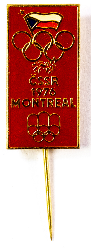 Odznak smalt, Olympic, ČSSR, Montreal, 1976, velký