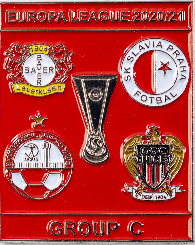 Odznak smalt Europa League 2020/21 Group C , SLAVIA, red