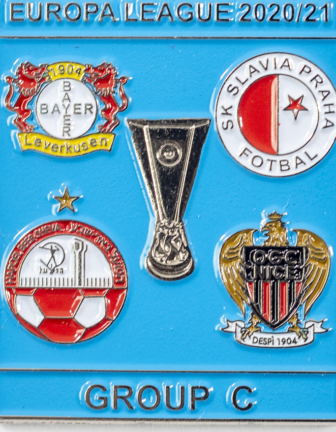 Odznak smalt Europa League 2020/21 Group C , SLAVIA, blue