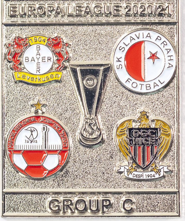 Odznak smalt Europa League 2020/21 Group C , SLAVIA, silver