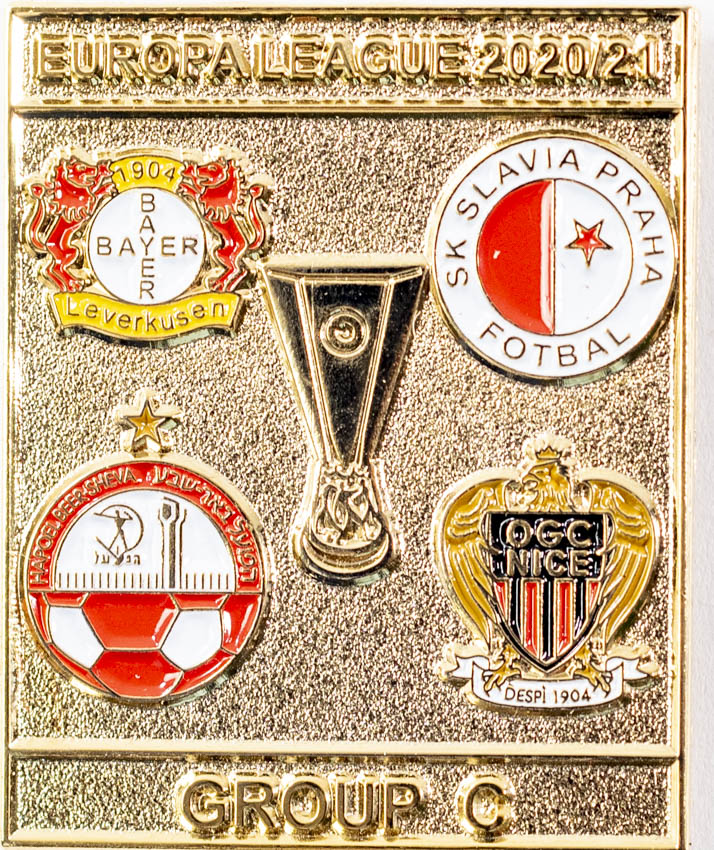 Odznak smalt Europa League 2020/21 Group C , SLAVIA, gold